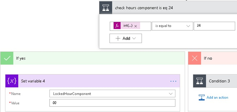 Check hours component